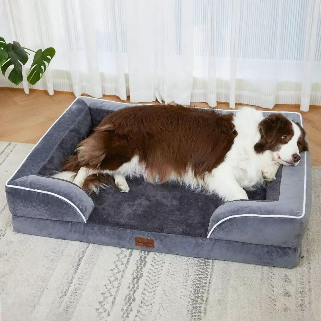 Waterproof Orthopedic Foam Dog Bed Extra Large Dark Grey from PriceLows™
