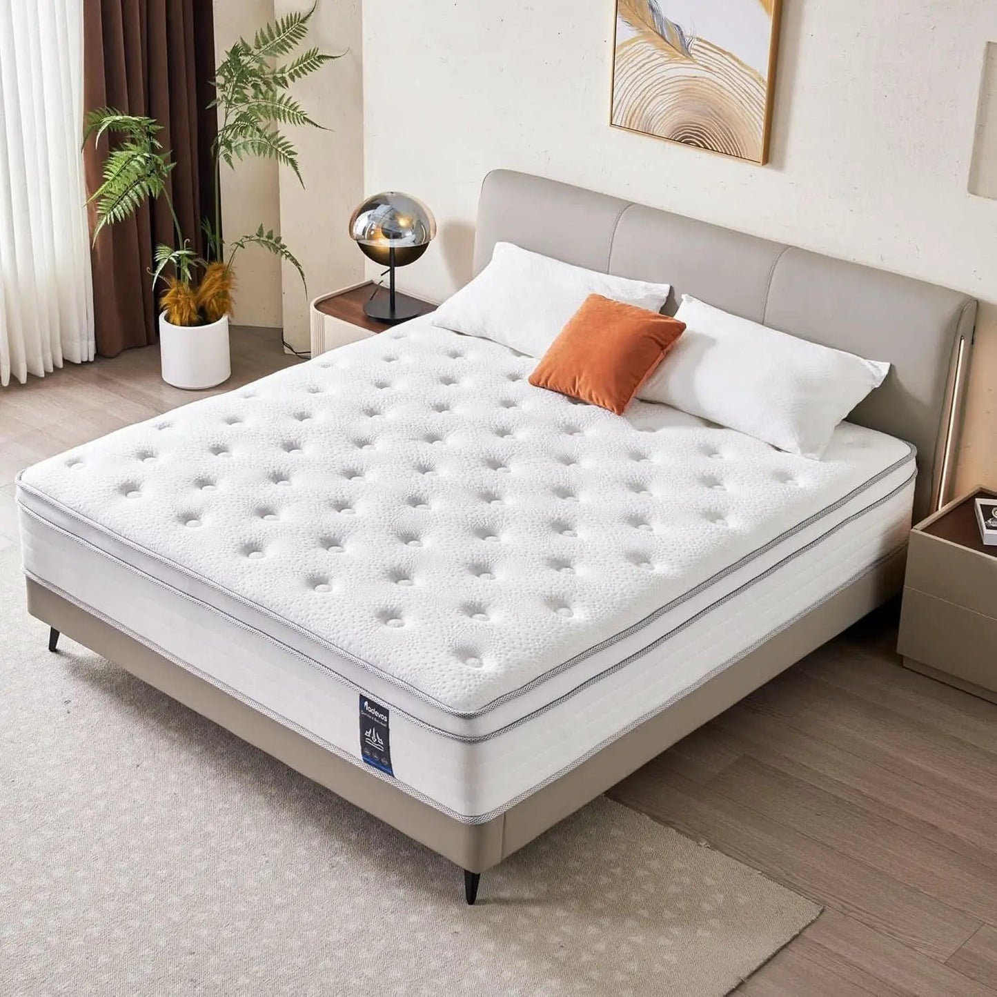 Queen Twelve Inch Hybrid Memory Foam Mattress Boxed Premium from PriceLows™
