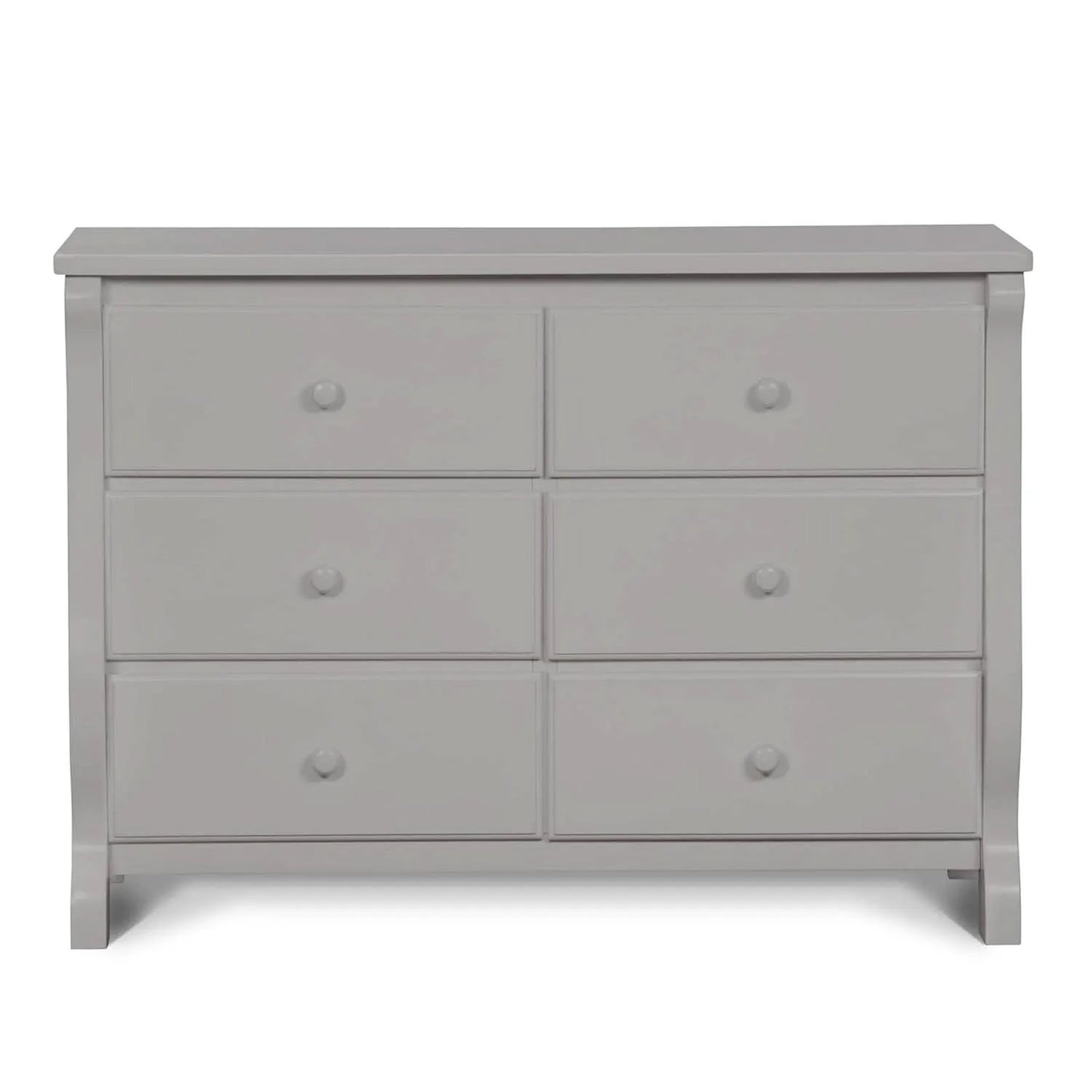 Six Drawer Dresser In Grey With Interlocking Drawers from PriceLows™