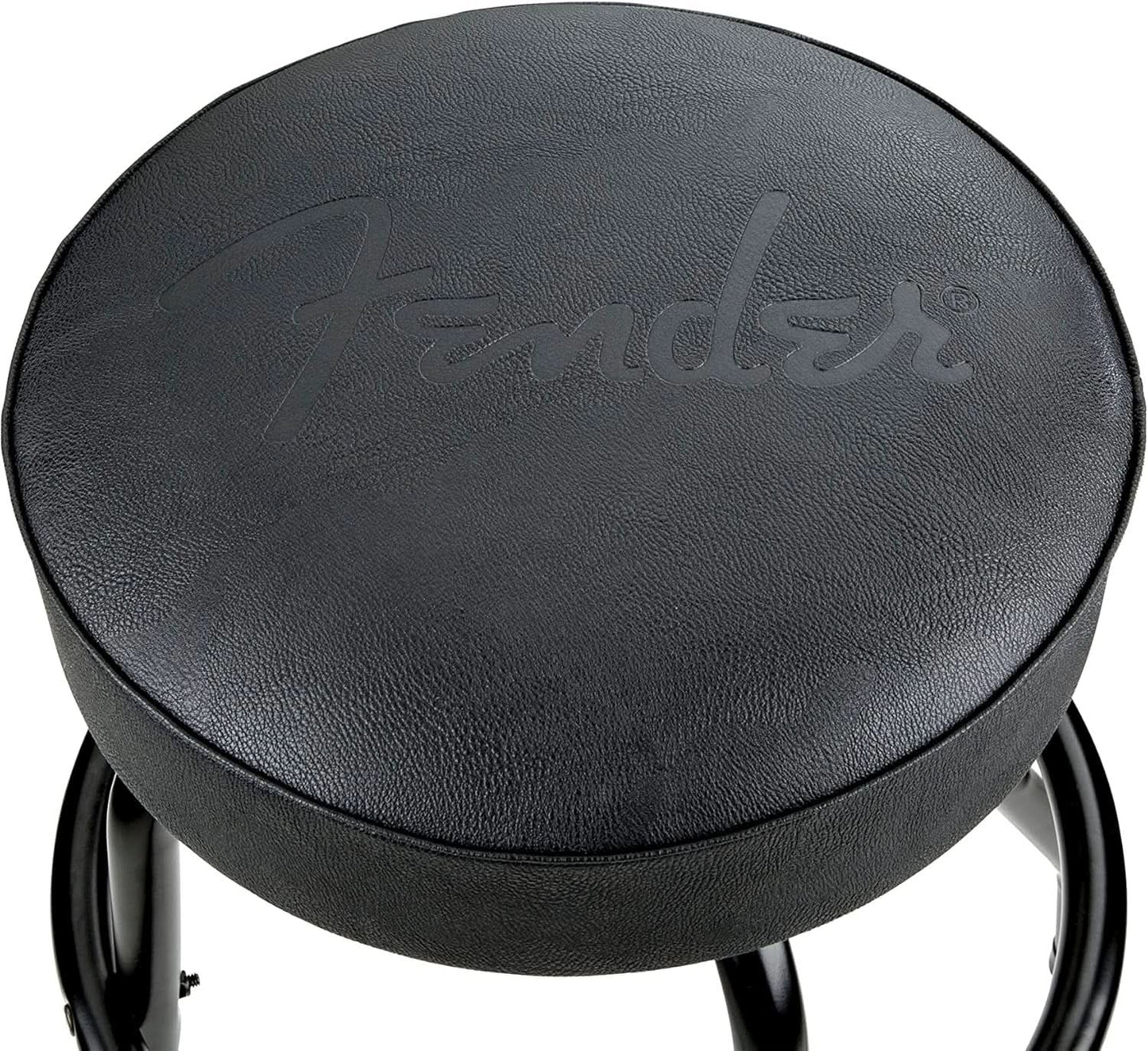 30 Inch Embossed Fender Logo Swivel Bar Stool Black from PriceLows™