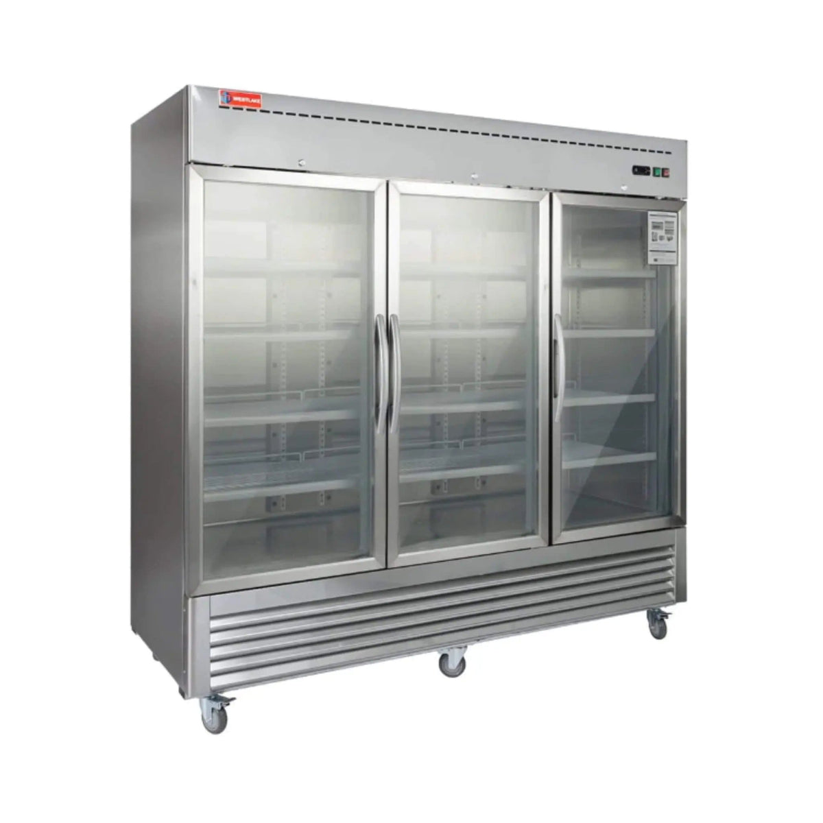 82 Inch Commercial Stainless Steel Upright Display 3 Section Merchandiser | 82 Inch | Stainless Steel | Refrigerator