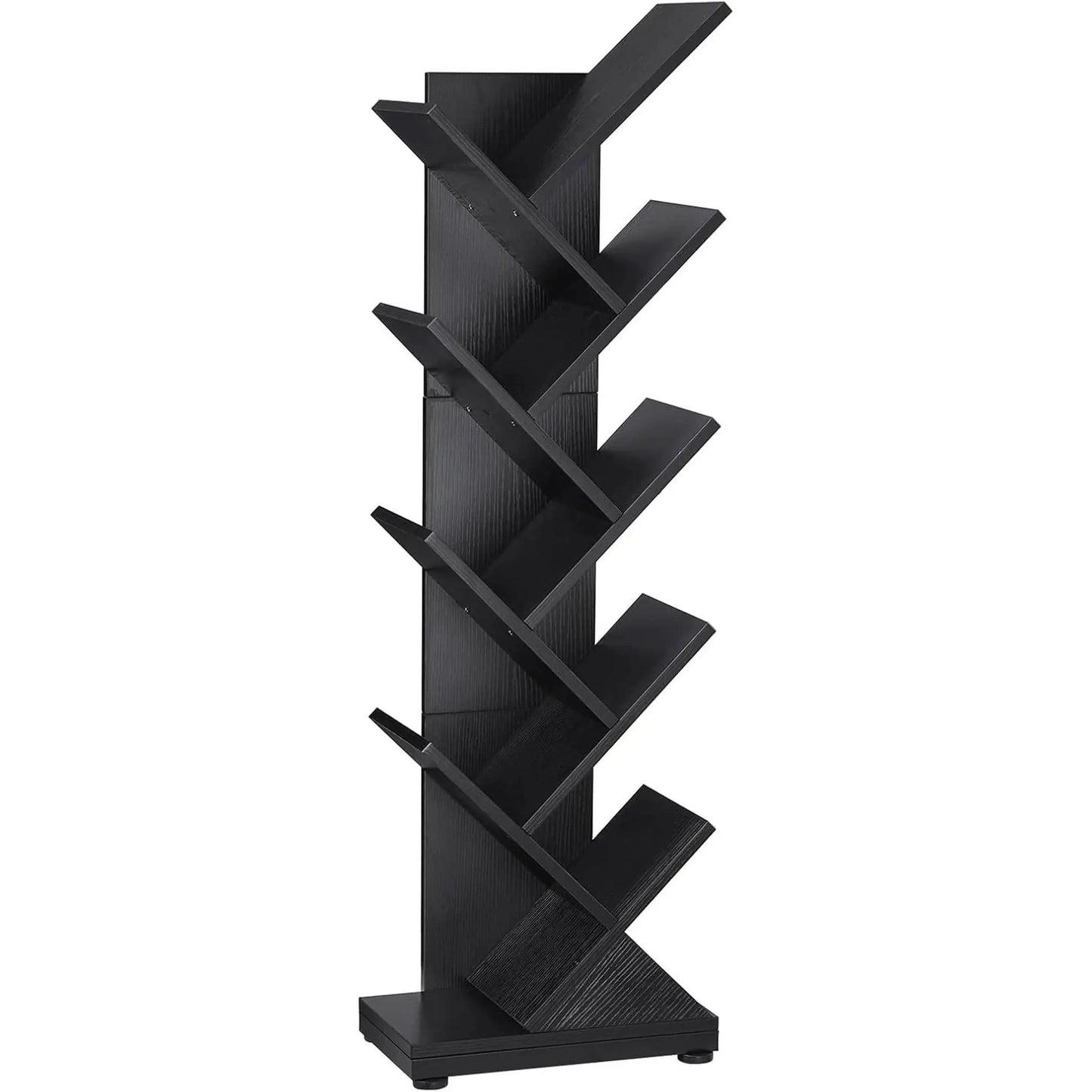 8 Tier Tree Bookshelf Natural Wood Finish Bookcase from PriceLows™