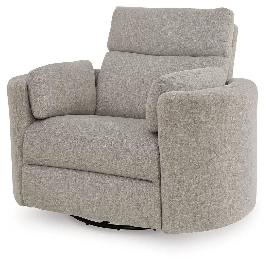 Swivel Glider Power Recliner | Performance Fabric | One Touch Control | Flint