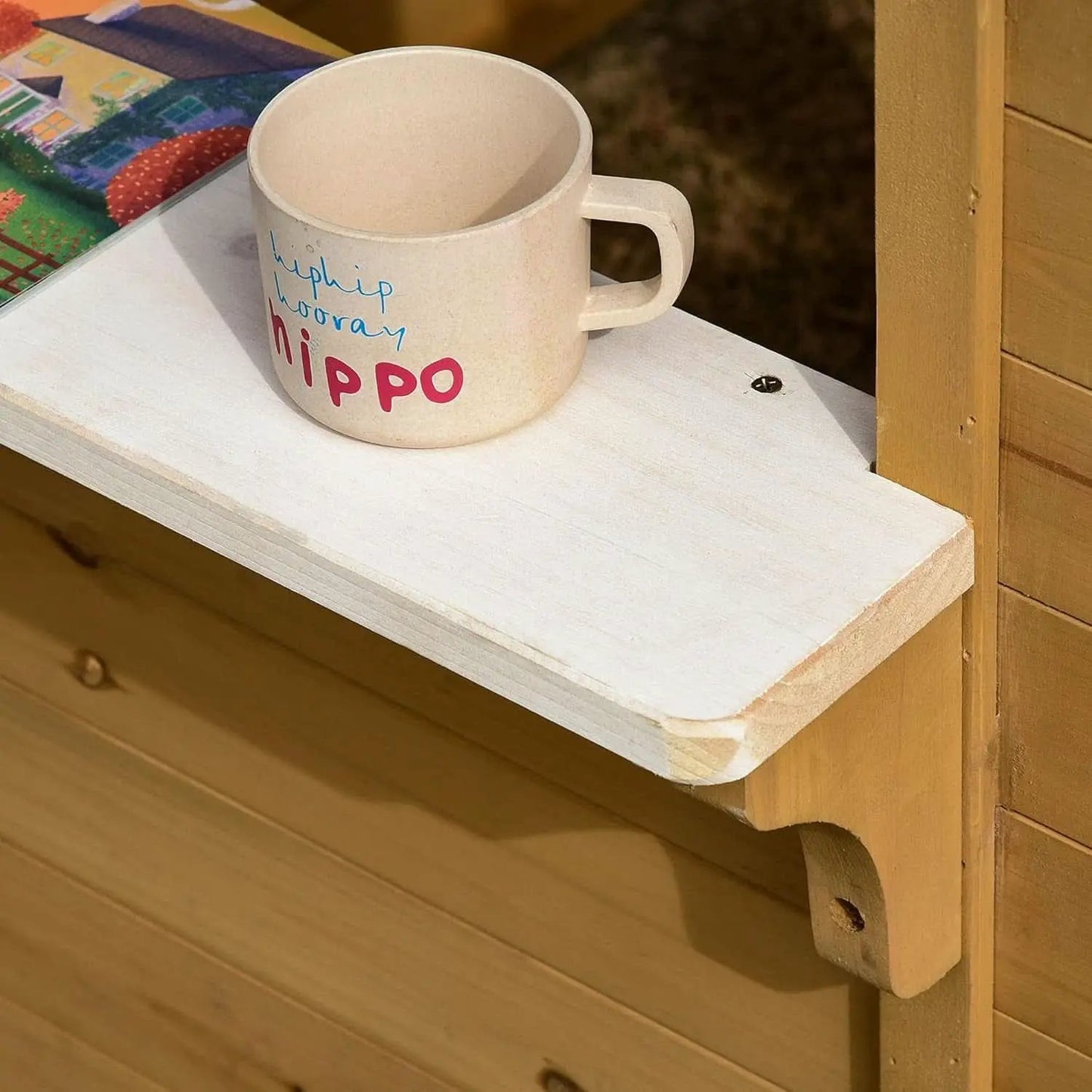 Kids Outdoor Wood Playhouse With Working Door And Windows from PriceLows™