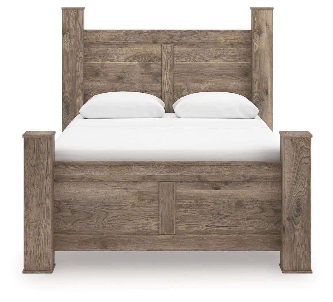 Rusticott Poster Bed | 2 Pieces | Bedroom Furniture | Bedroom