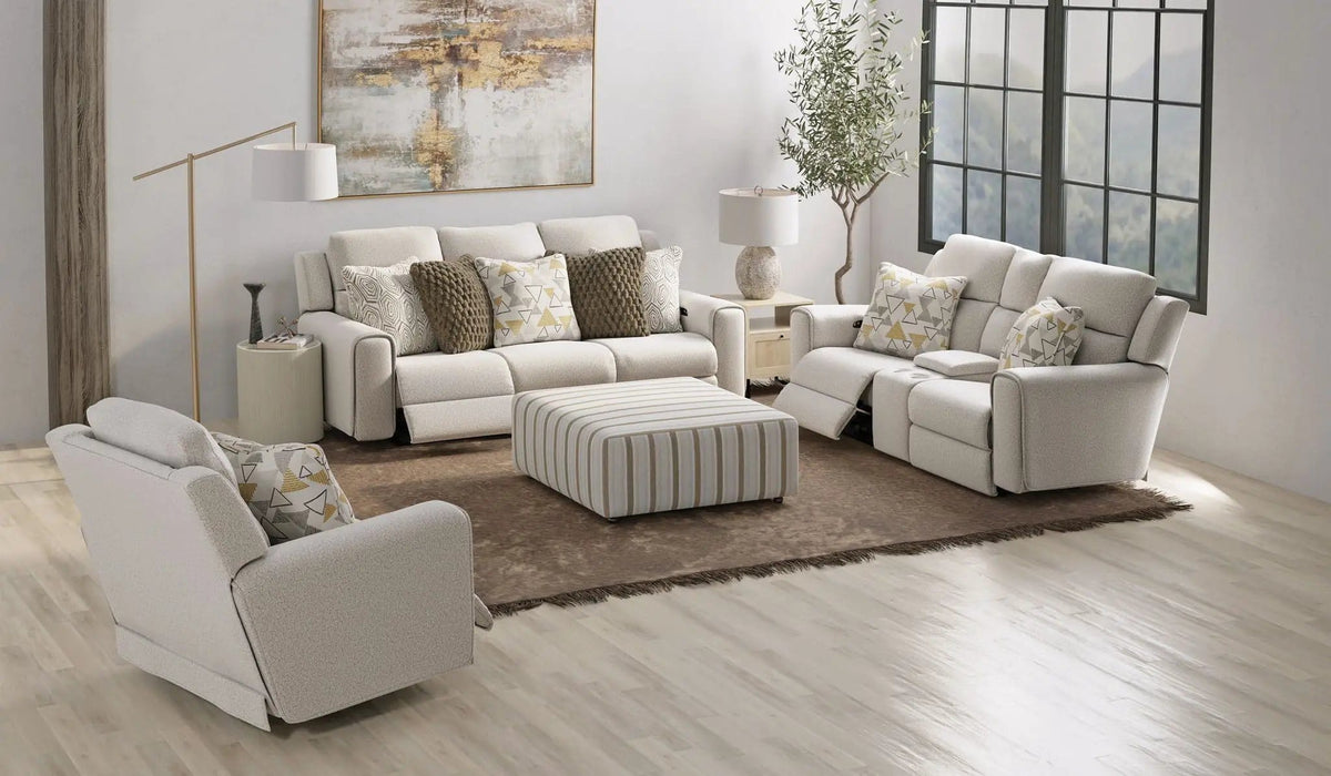 Micah Castered Cocktail Ottoman | 43.5 x 43.5 x 18 in | Living Room Furniture | Sand