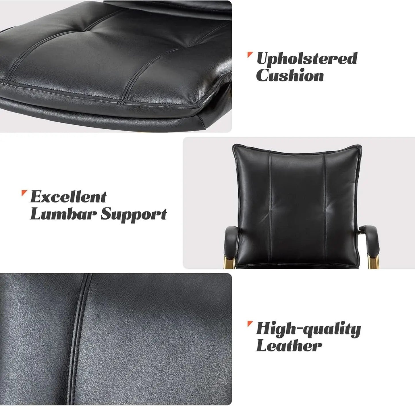 Black Office Desk Chair With Adjustable Height Elegant from PriceLows™