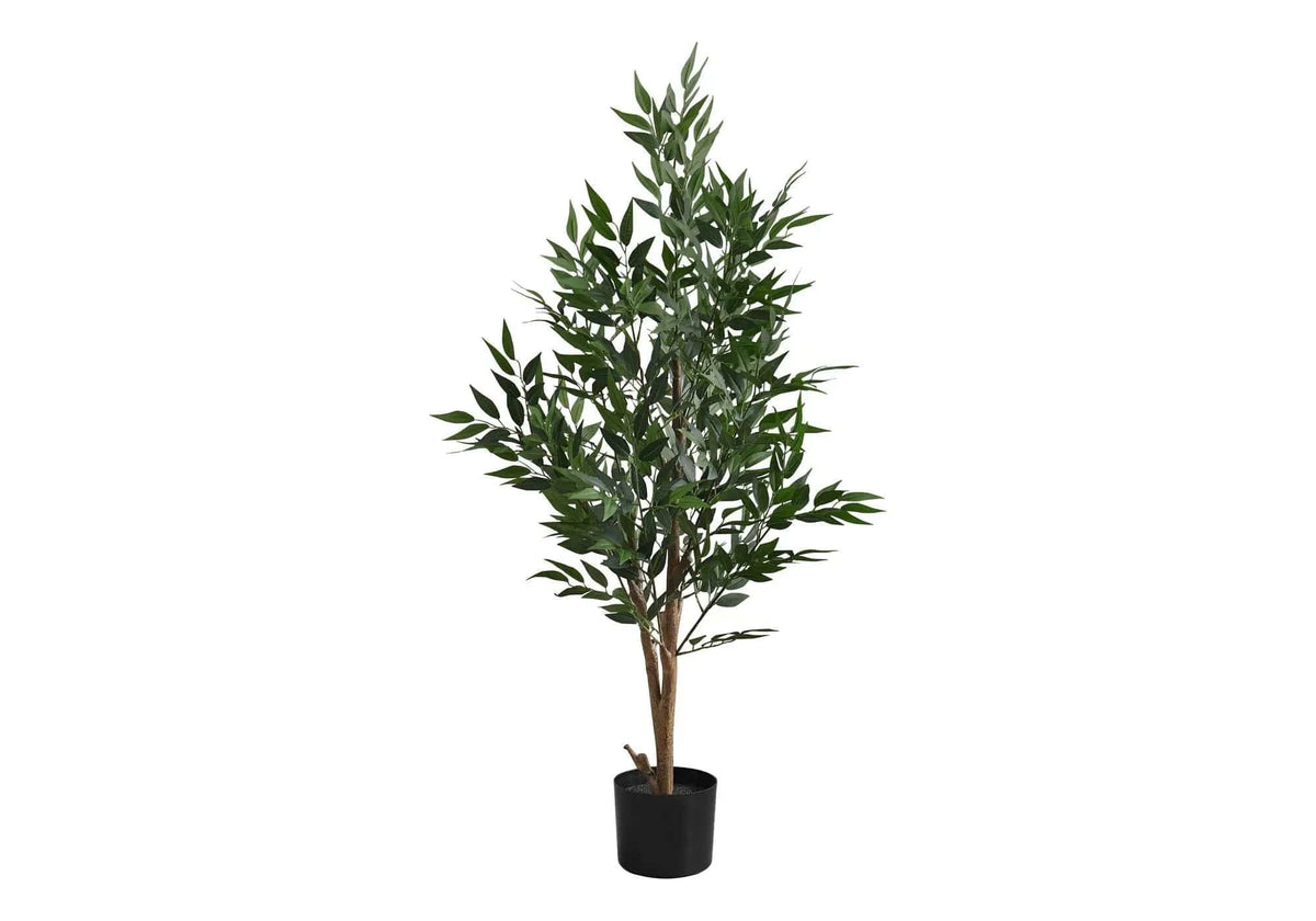 47" Tall, Artificial Plant, Acacia Tree, Indoor, Faux, Fake, Floor, Greenery | 23 x 21 x 47 in | Home Furniture | Black