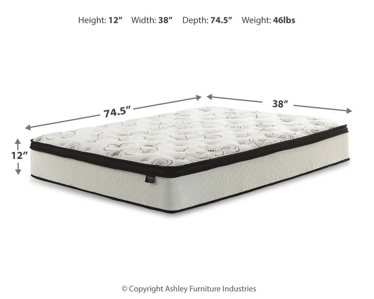 Chime Hybrid Mattress | 12 Inch Ultra Plush | Innerspring Coils | Body Contouring Support