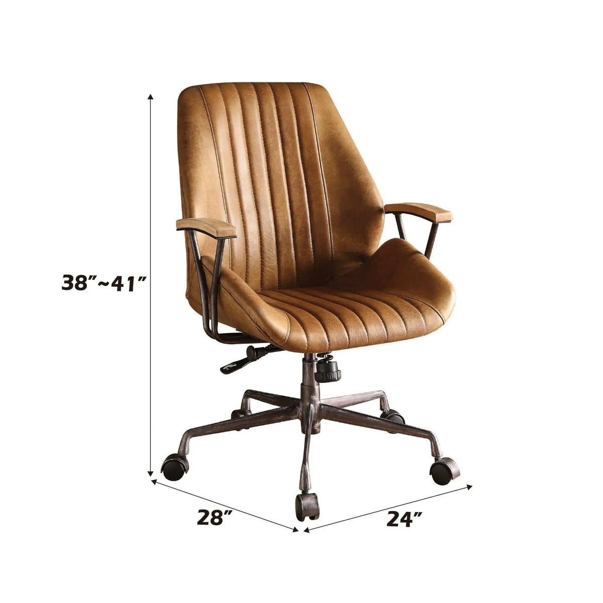 Hamilton Top Grain Office Chair | 28 x 24 x 41 in | Home Office Furniture | Home Office