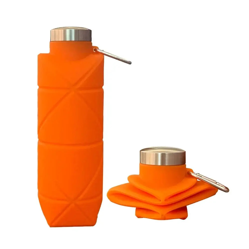 700ML Collapsible Water Bottle Leakproof Valve Reusable Silicone Foldable Travel Water Bottle for Gym Camping Hiking Travel from PriceLows™