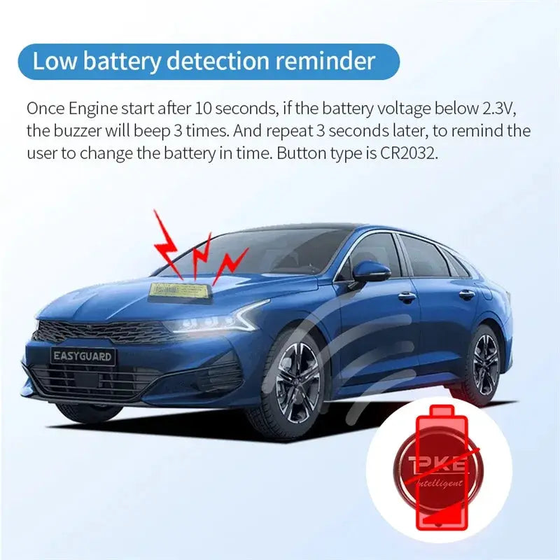 EASYGUARD RFID Car Wireless Immobilizer Security System with Engine Automatic Lock or Unlock Motorcycle Immobilizer System from PriceLows™