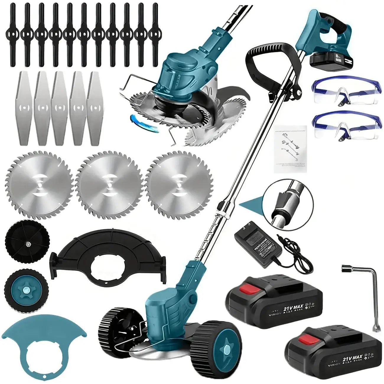 New model for 2025 Cordless Lawn Trimmer TrimmersLawn EdgerMowerBrush CutterWeed Cutter for Garden and Yard Lawn from PriceLows™