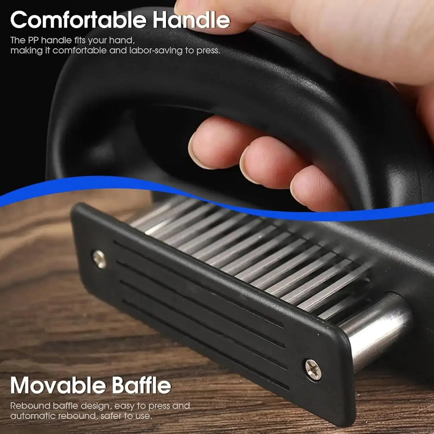 Heavy Duty Meat Tenderizer Tool with 48 Stainless Steel Ultra-Sharp Blades Compact Cooking Tool Handheld Kitchen Item from PriceLows™