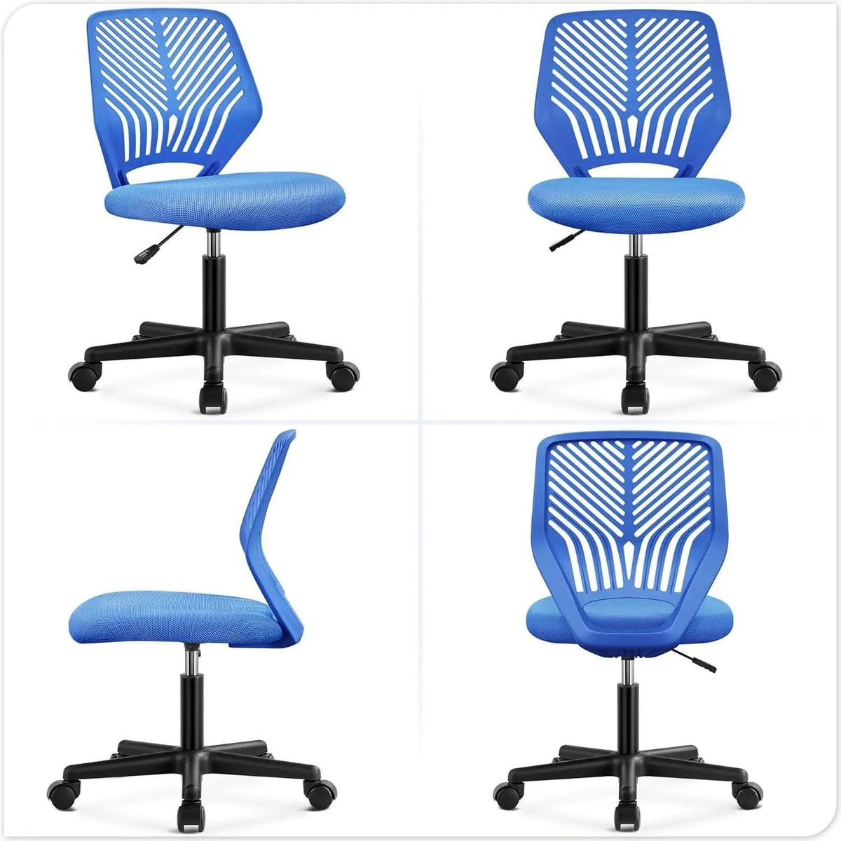 Blue Adjustable Student Desk Chair With Lumbar Support from PriceLows™