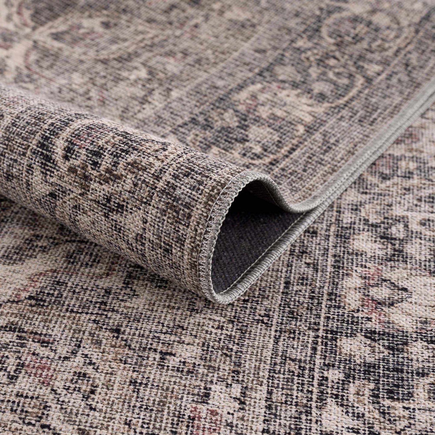 Dusty Sage Greenpoint Medallion Washable Area Rug from PriceLows™