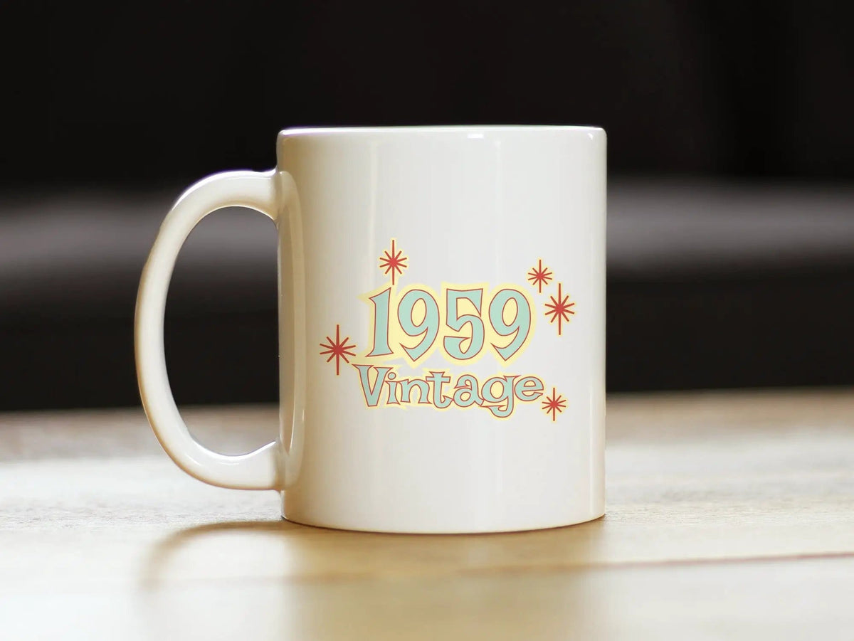 Ceramic Coffee Mug | Dishwasher & Microwave Safe | Double Printed | Vintage 1959 - Fun 67th Birthday