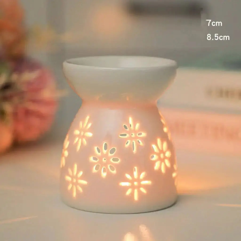 Ceramic Tealight Burner | Hollow Out Shape | PriceLows™