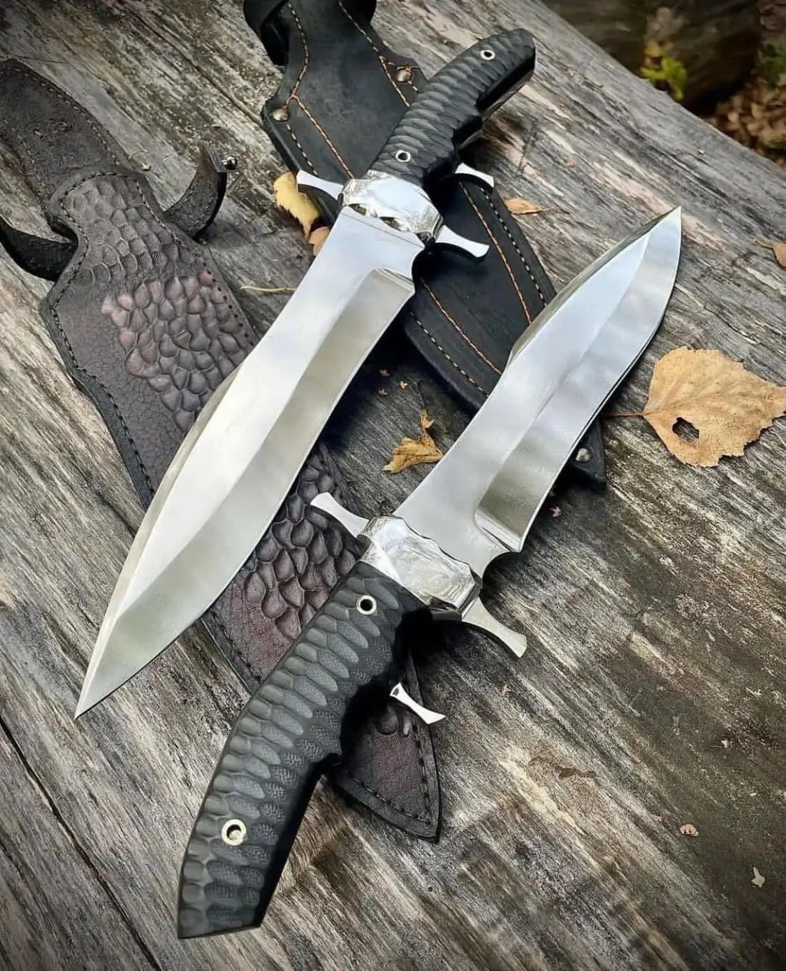 Custom Handmade D2 Steel Bowie Knife with Steel Guard and Buffalo Horn Handle | Steel | Custom handmade bowie Knife | Home