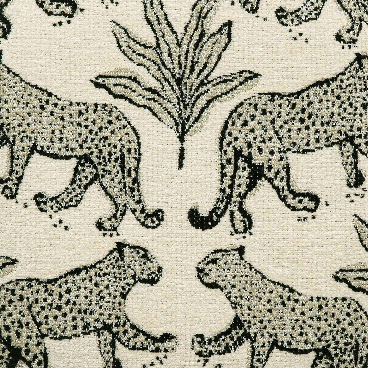 Dex Taupe Leopard Jacquard Ottoman Fully Assembled from PriceLows™