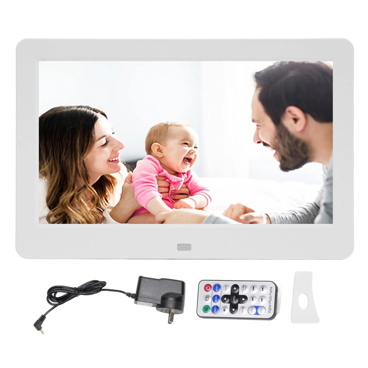 Digital Photo Frame Stereo Speaker Multifunctional 10 Inch Digital Photo Frame 1920x1080 Wall Mountable for Video from PriceLows™