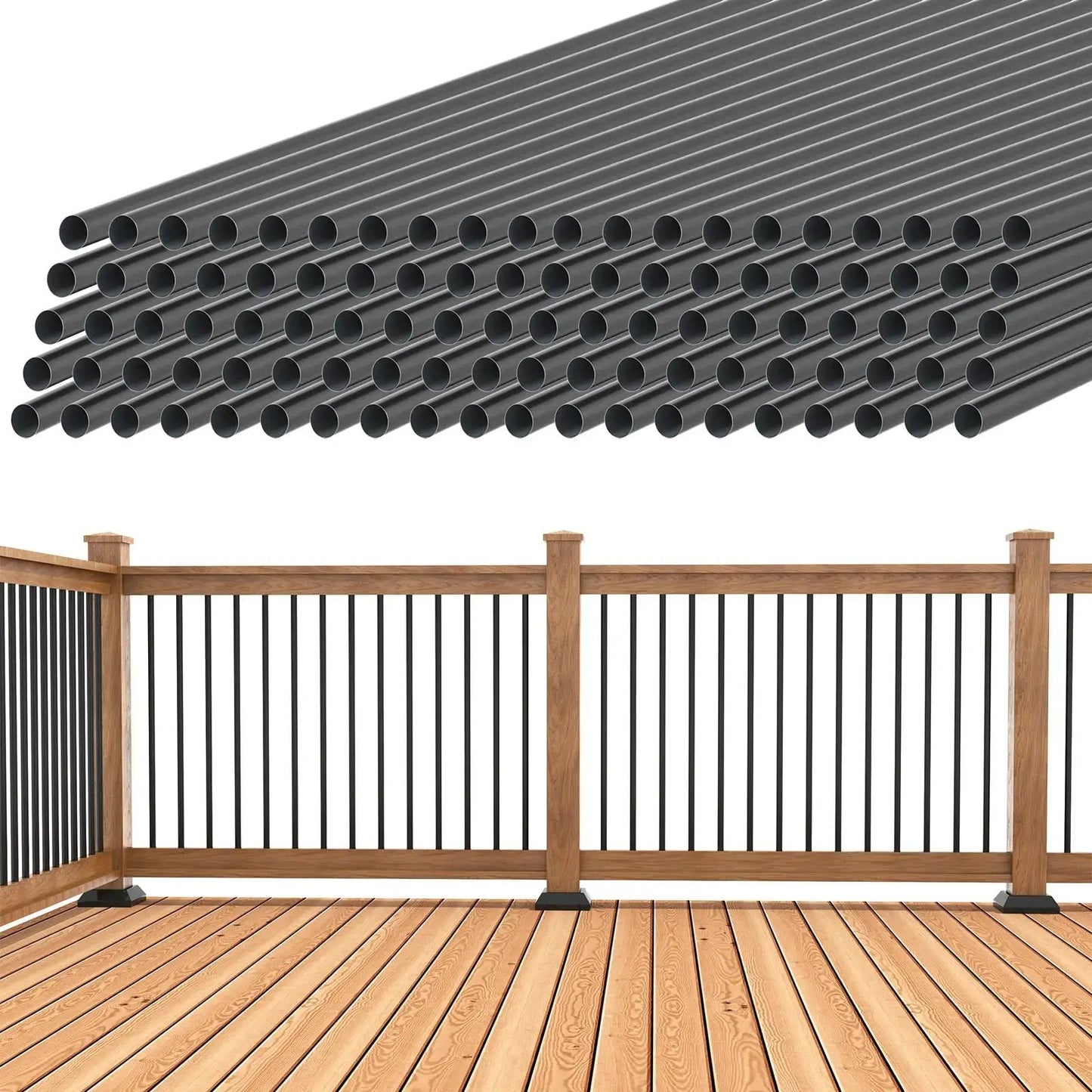 Durable Hollow Deck Balusters with Screws from PriceLows™