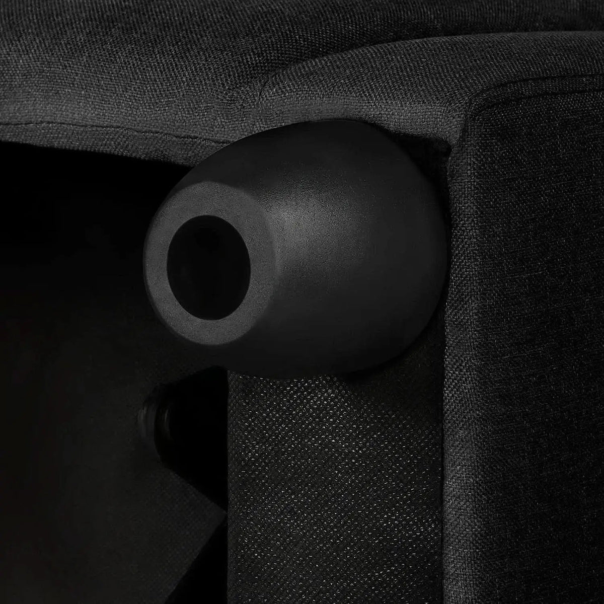 Fabric Push Back Recliner Chair Pocket Spring Matte Black from PriceLows™