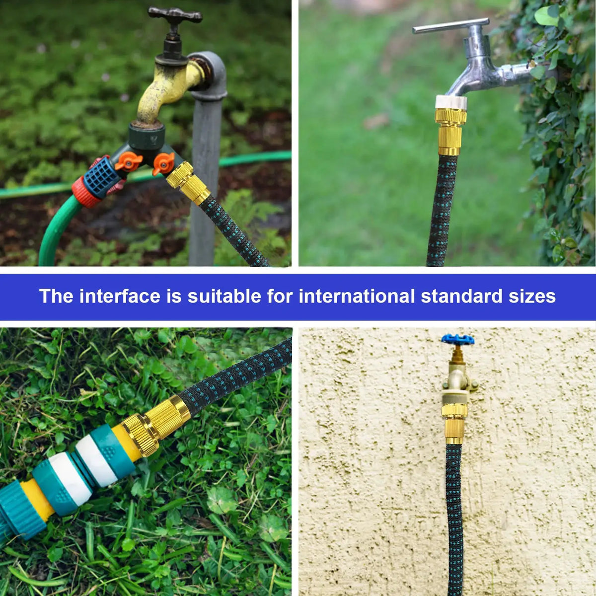 GardenJoy Expandable Garden Hose 3/4 in. x 50 ft. with 7 Function Spray Nozzle Magic Hose outdoor garden hose Water hose from PriceLows™