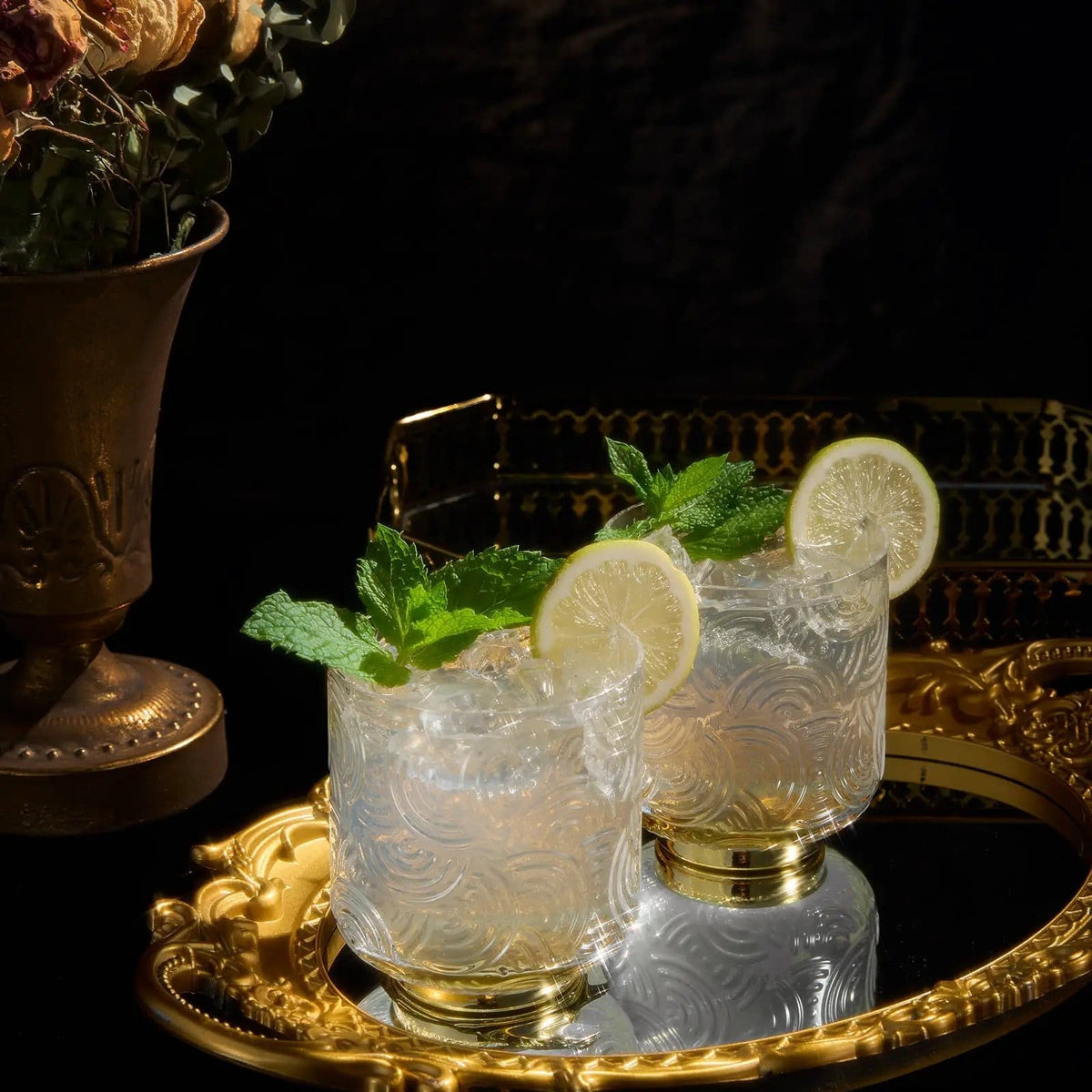 Metropolitan Lowball Glassware | 13 oz | Set of 2 | Entertaining