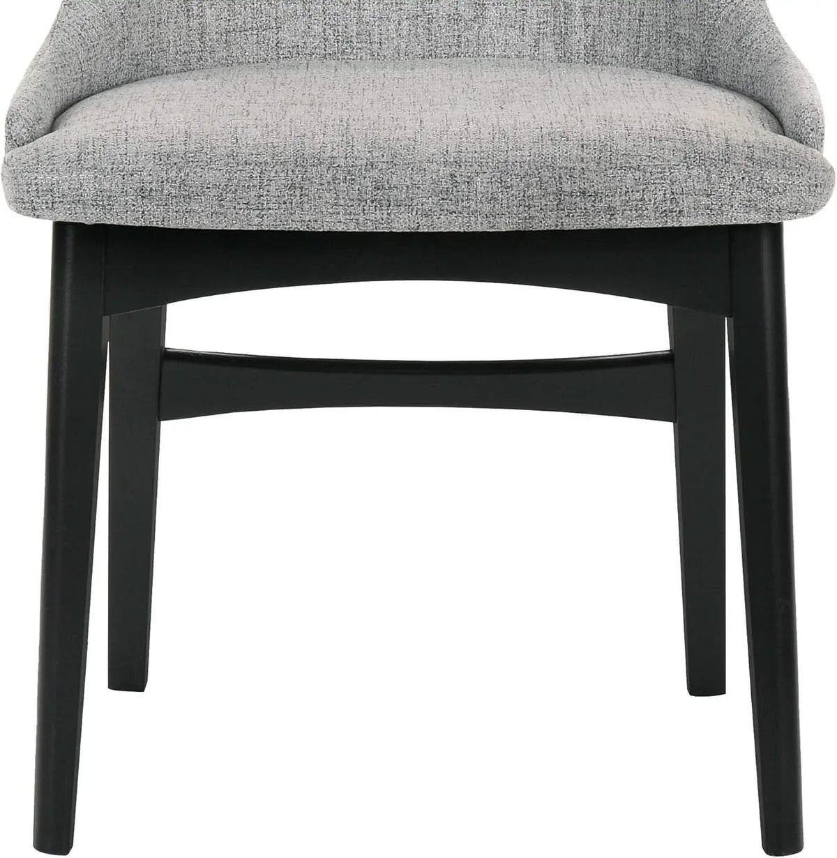 Gray Fabric Wood Dining Chairs Set Of 2 19-Inch Seat Height from PriceLows™