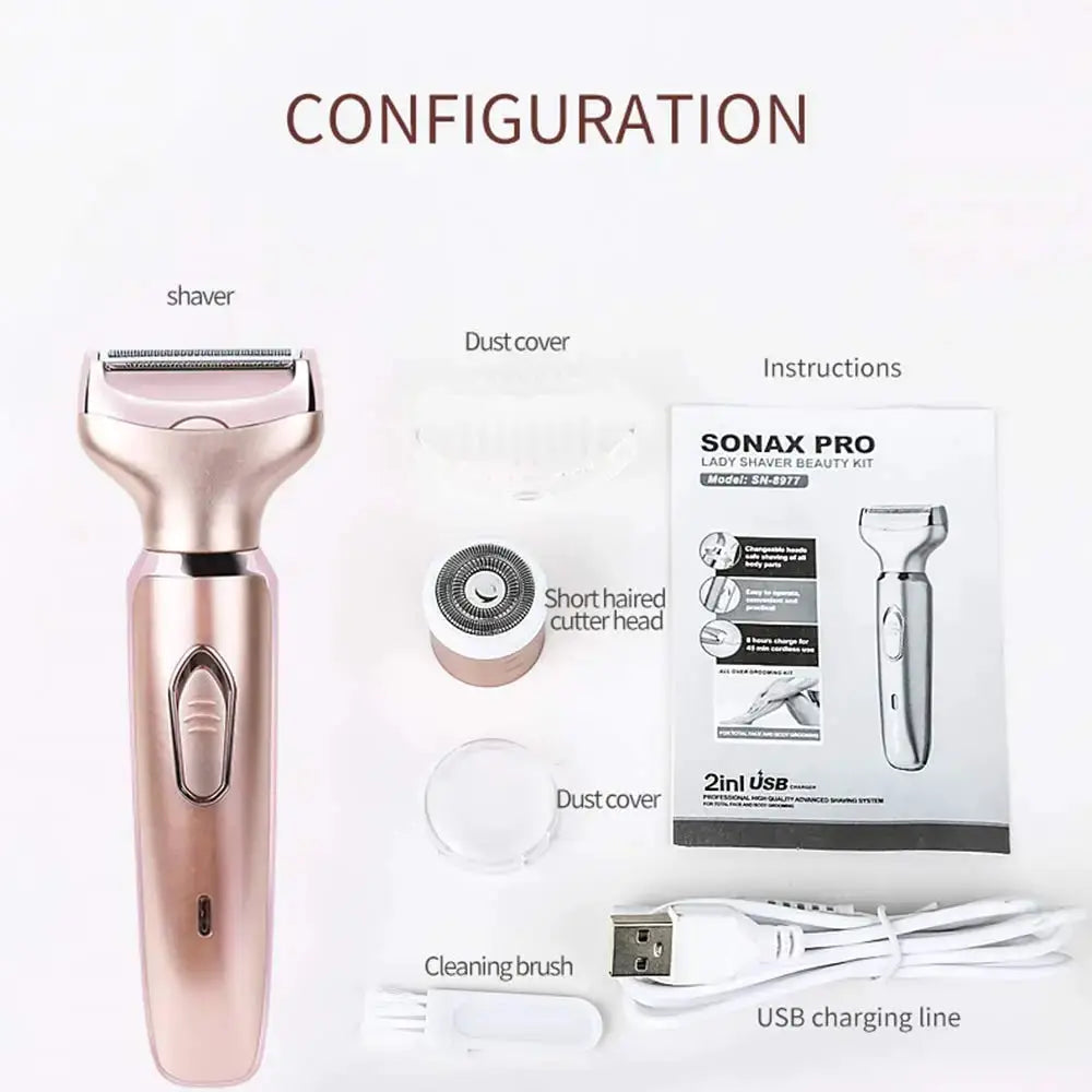 Women Hair Trimmer | Waterproof | 90 Min Battery | Wet Dry Use
