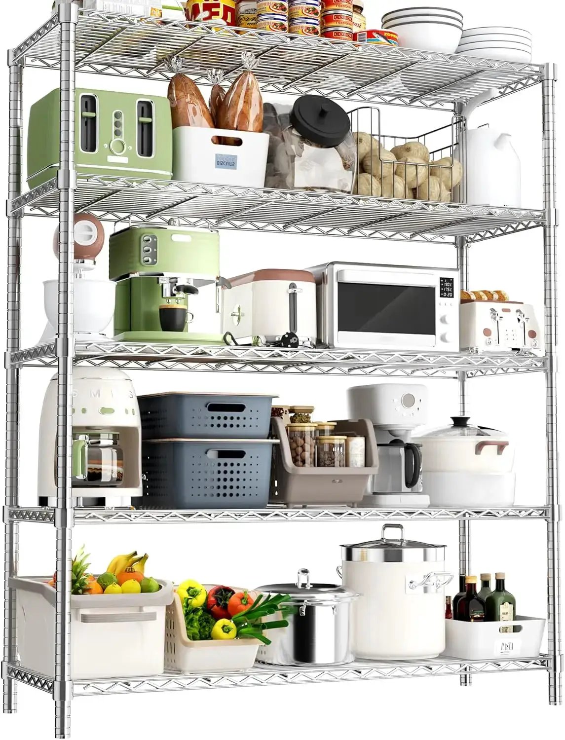 Hausvita Storage Shelves Heavy Duty, 48" L x 20" W x 72" H from PriceLows™