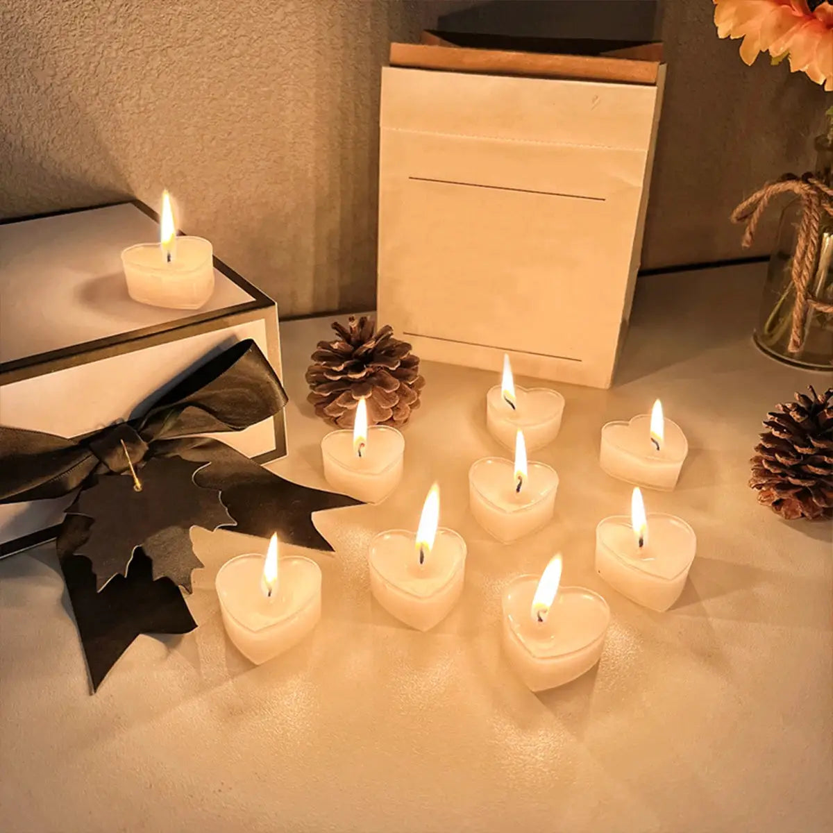 Heart Shape Scented Candles | 9 Piece Set | PriceLows™