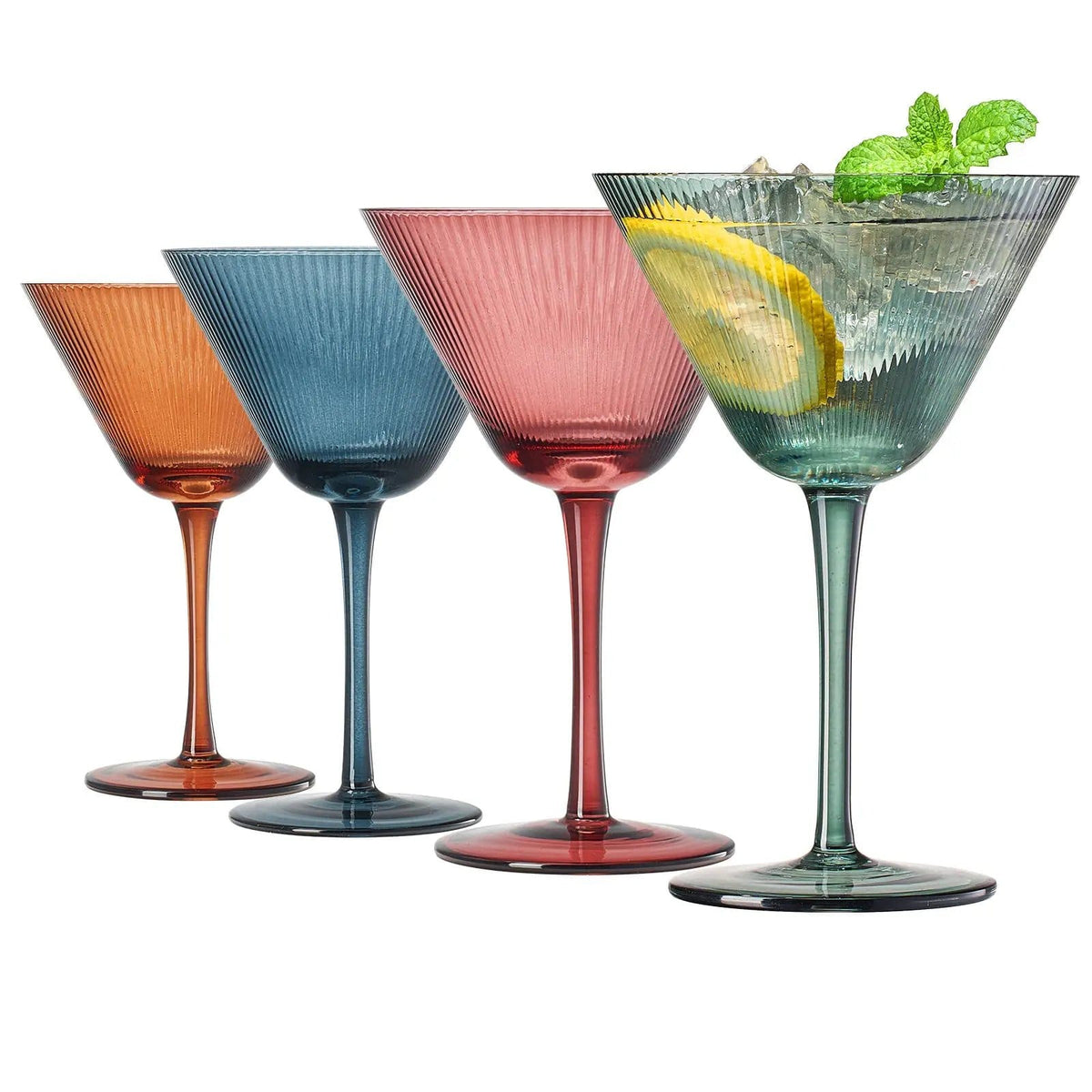 Tonal Martini Cocktail Glassware | 9.8 oz | Set of 4 | Entertaining