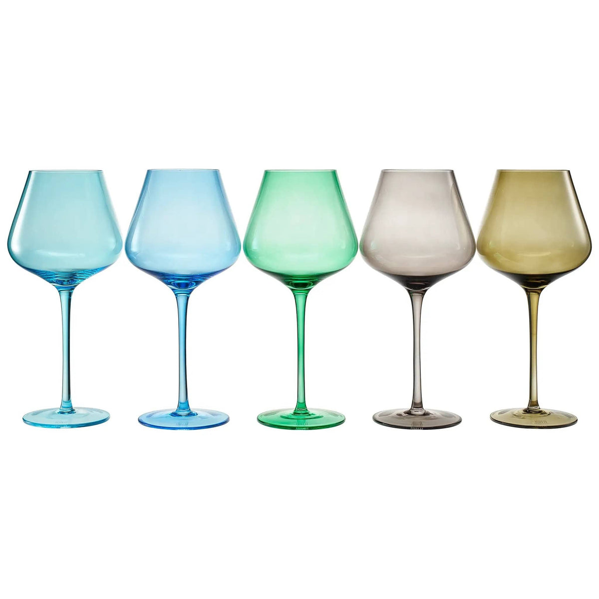 Stagioni Stemmed Wine Glassware, Rocky Mountains | 20 oz | Set of 5 | Entertaining