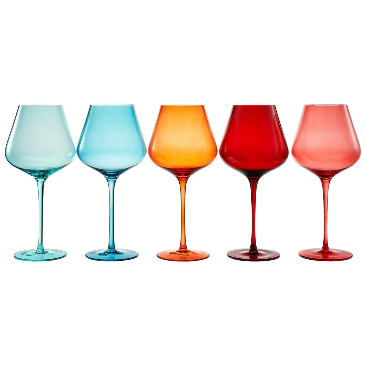 Stagioni Stemmed Wine Glassware, San Francisco | 20 oz | Set of 5 | Entertaining