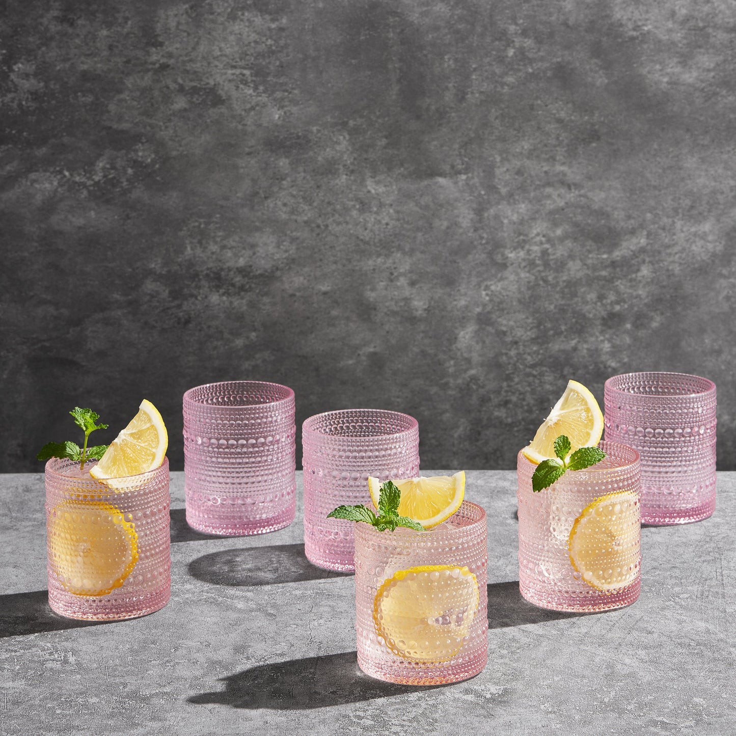 Monet Hobnail Lowball Glassware, Set of 6 from PriceLows™