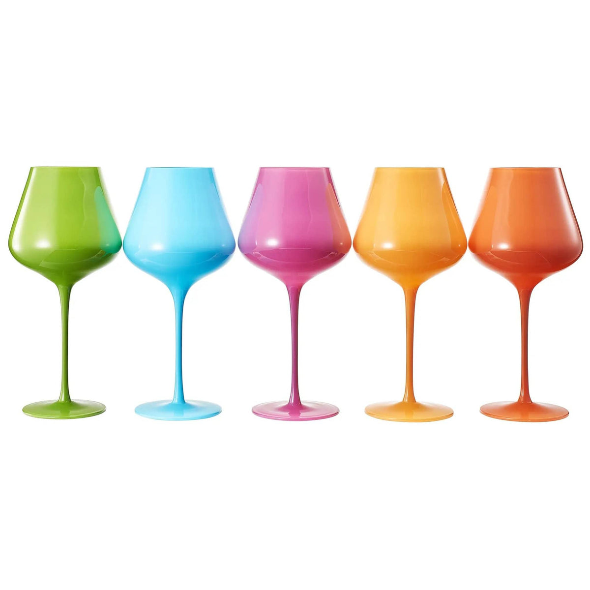 Stagioni Stemmed Wine Glassware, South Beach | 20 oz | Set of 5 | Entertaining