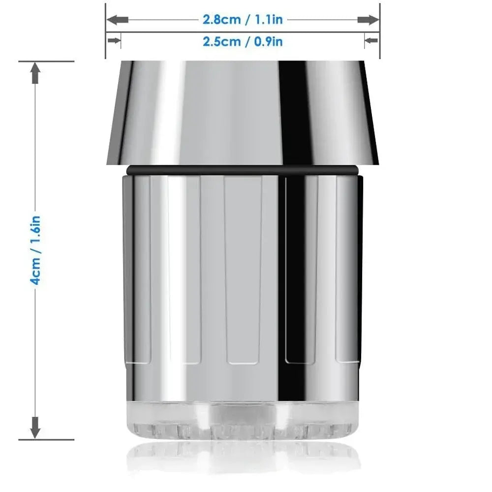 LED Faucet Head Glow Water Saving Stream Light Faucet Aerator Tap Nozzle for Kitchen Bathroom 3-Color Change Automatically from PriceLows™