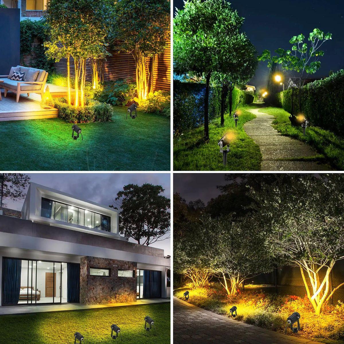 US Plug COB Super Bright Warm White Spotlight Led Garden Light Lawn Lamp Low Voltage Landscape Lighting IP65 Waterproof from PriceLows™