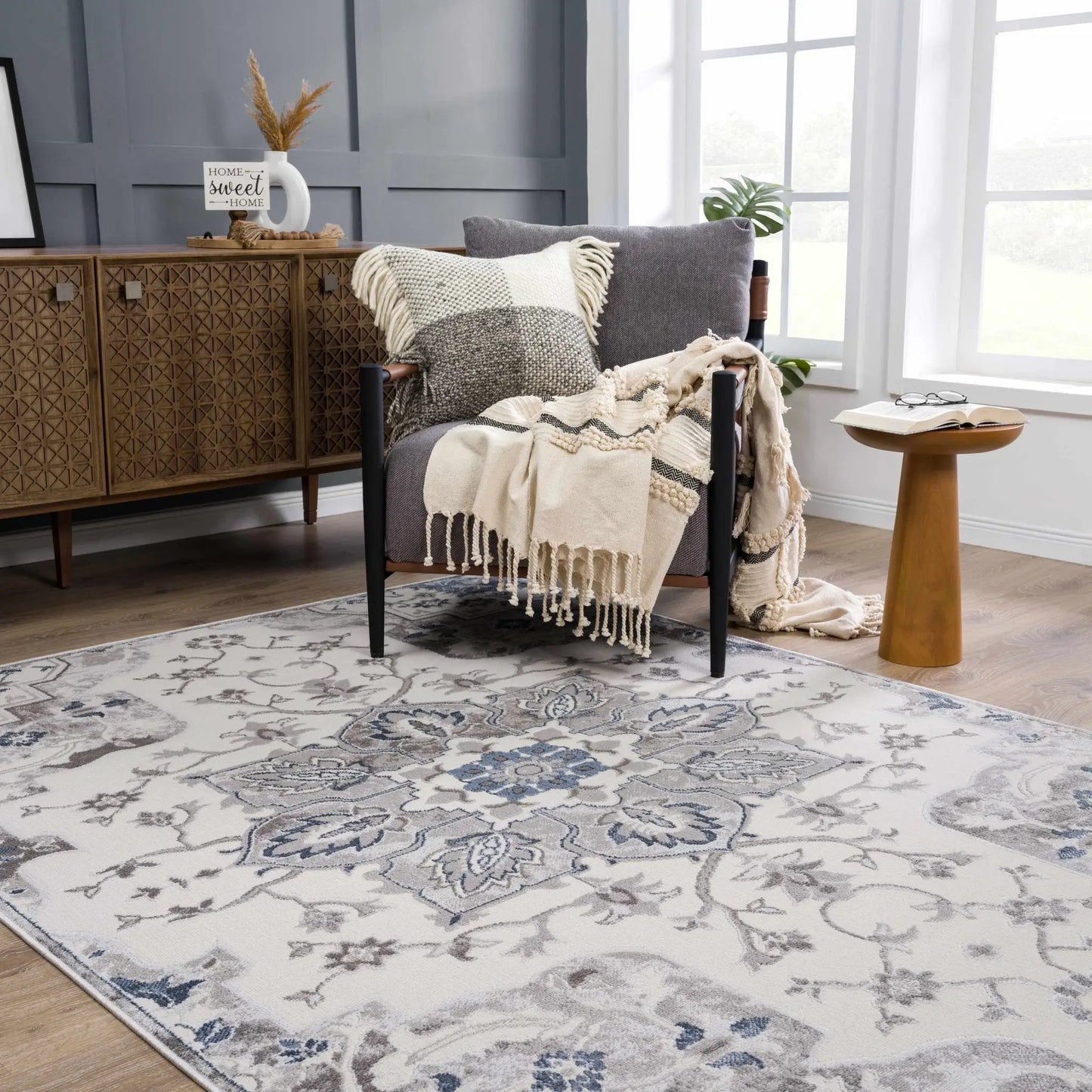 Calum Blue & Gray Area Rug from PriceLows™