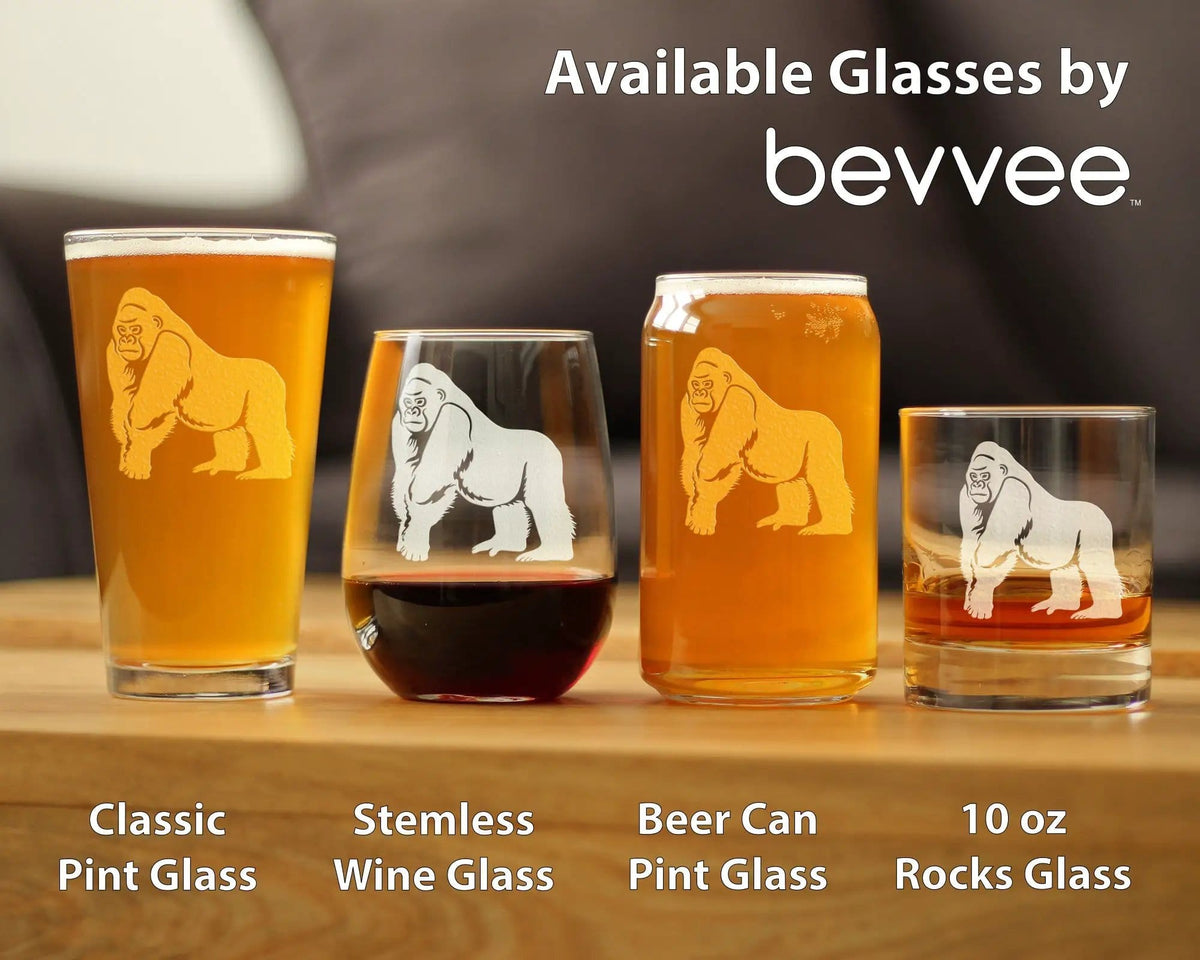 Etched Rocks Glass | 10.25 oz Whiskey Glass | Dishwasher Safe | Gorilla