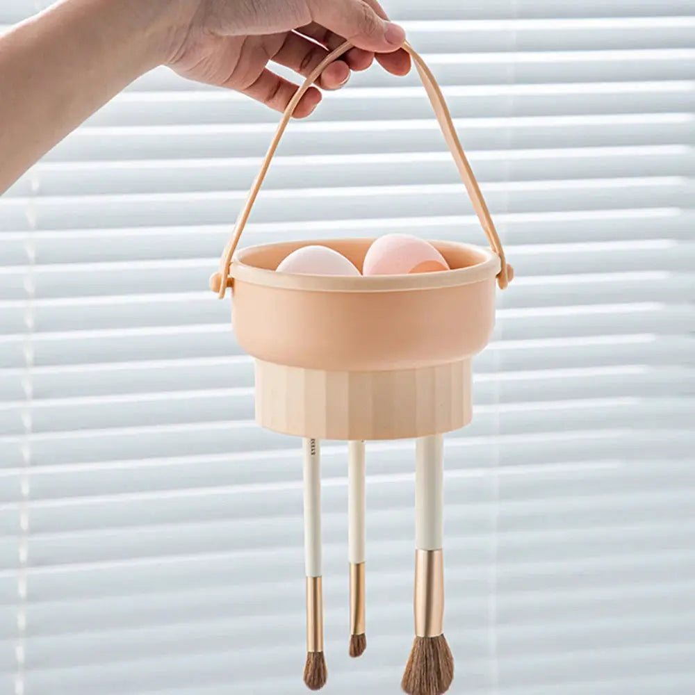 Makeup Brush Cleaning Bowl | Compact Rack | PriceLows™