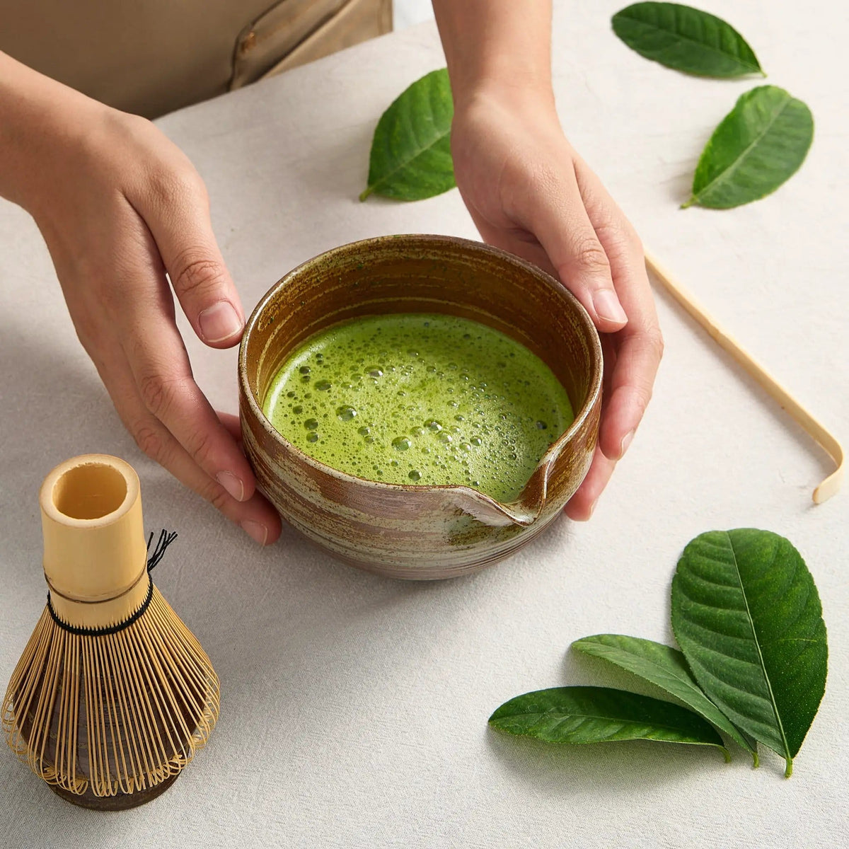Japanese Matcha Set, Tortoise | 17 oz | Bamboo | Home Decor