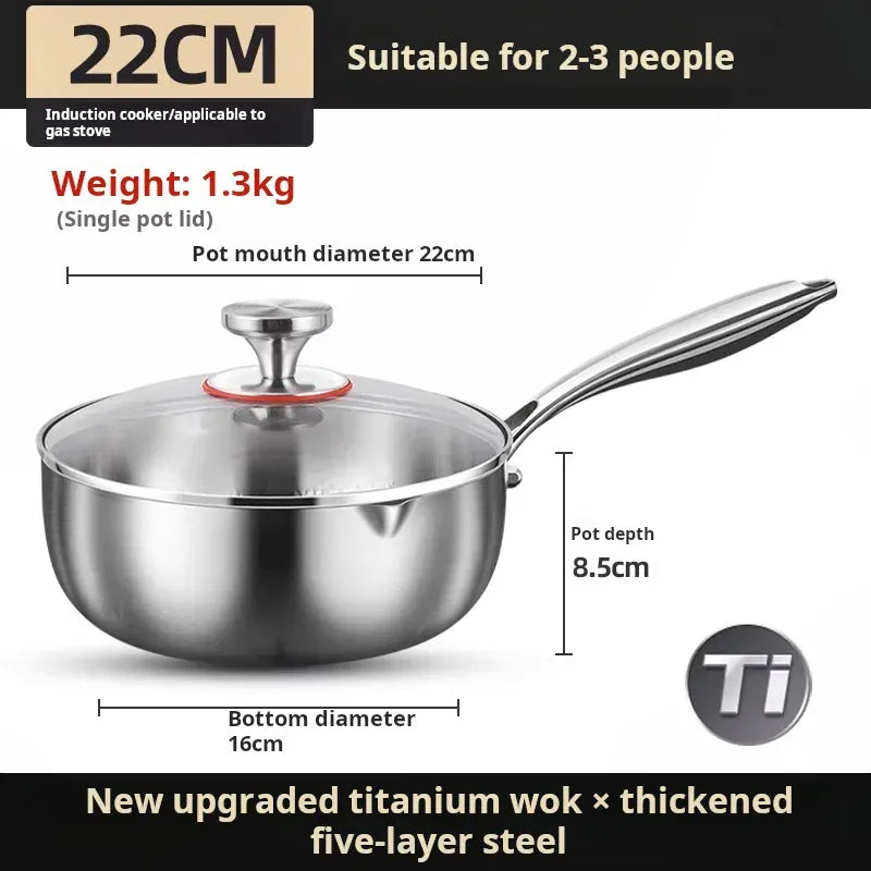 Milk Pot | Pure Titanium Induction Small | PriceLows™