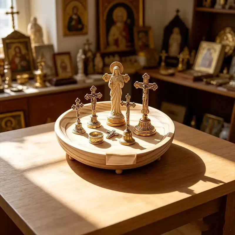 Orthodox Altar Set | Gold Plated Metal | PriceLows™