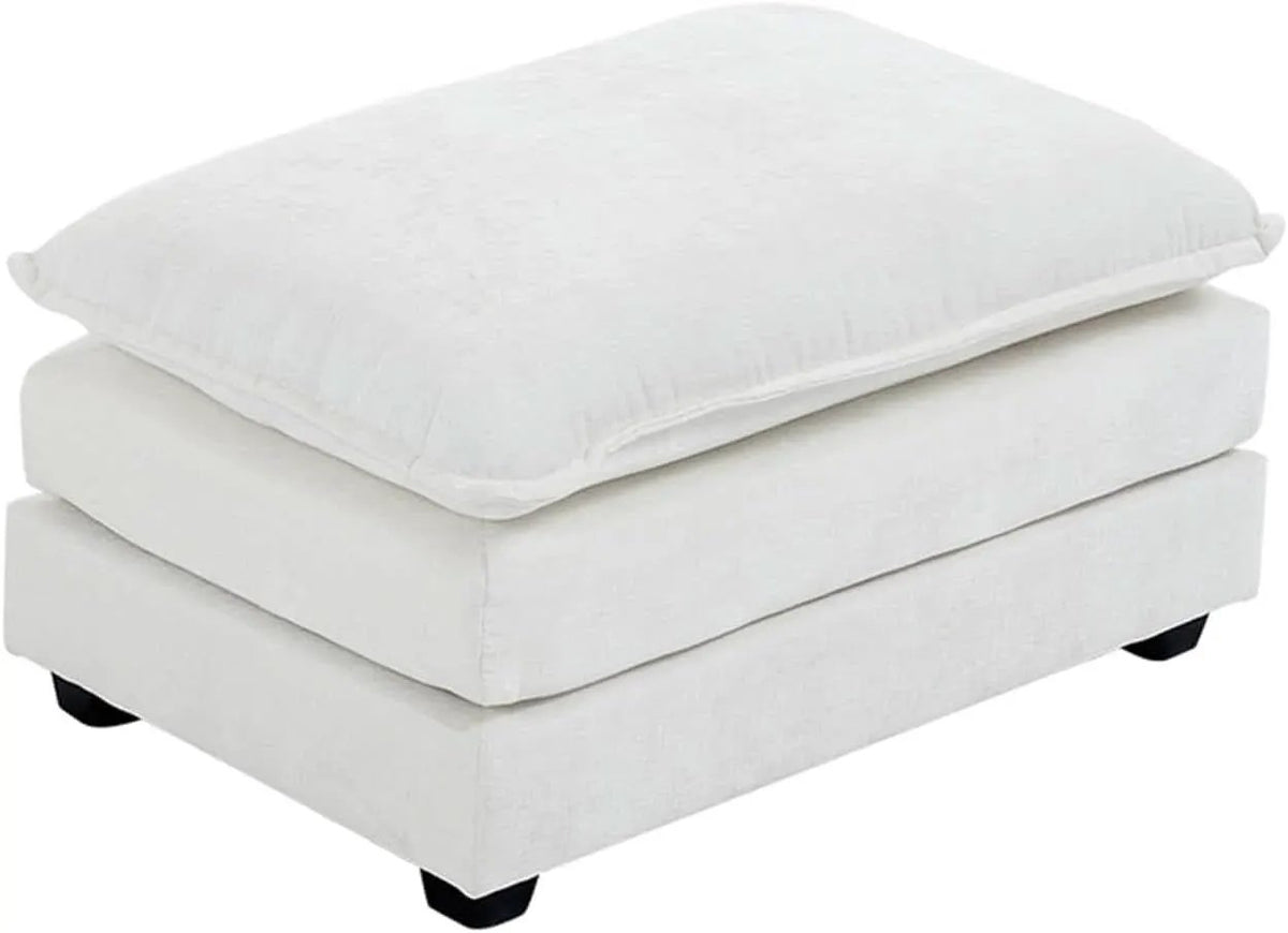 36.6 Inch Cream Ottoman Living Room Furniture Luxurious from PriceLows™