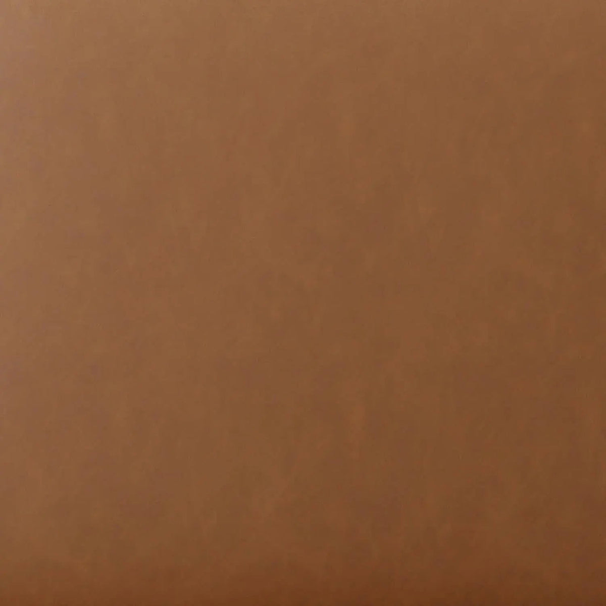 19-Inch Round Caramel Faux Leather Ottoman Footrest from PriceLows™