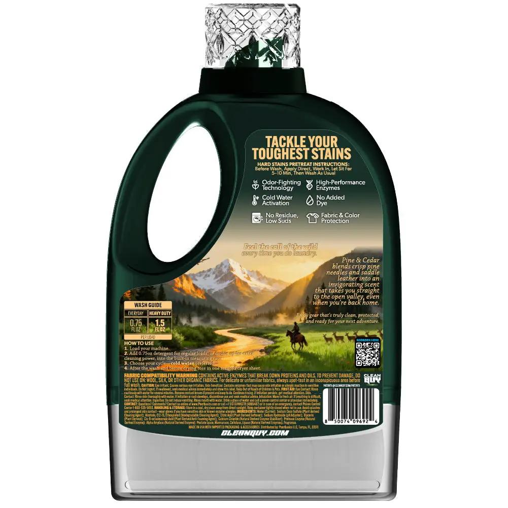 Heavy Duty Premium Laundry Detergent + Built-In Dryer Sheets (100 Loads) - PINE & CEDAR from PriceLows™