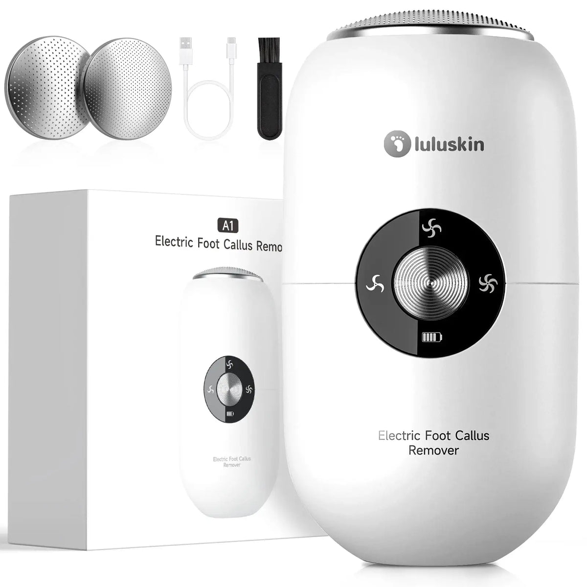 Rechargeable Electric Foot Grinder USB Powered Callus Remover with Adjustable 3 Speeds for Men & Women's Pedicure and Self-Care from PriceLows™